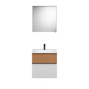 Burgbad FIUMO Waschtisch Set mit Spiegelschrank 62 cm breit