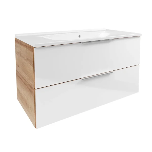 FACKELMANN B.BRILLANT Waschbecken mit Unterschrank 100 cm breit