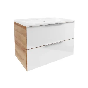 FACKELMANN B.BRILLANT Waschbecken mit Unterschrank 80 cm breit