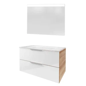FACKELMANN B.BRILLANT Waschtisch Set mit Spiegel 100 cm breit