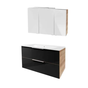 FACKELMANN B.BRILLANT Waschtisch Set mit Spiegelschrank 100 cm breit