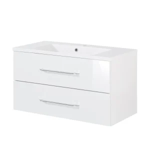FACKELMANN B.CLEVER Waschbecken mit Unterschrank 90 cm breit