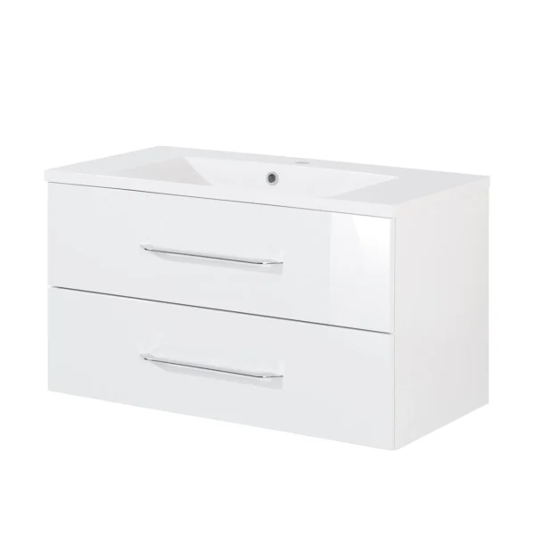 FACKELMANN B.CLEVER Waschbecken mit Unterschrank 90 cm breit
