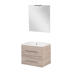 FACKELMANN B.CLEVER Waschtisch Set mit Spiegel 60 cm breit