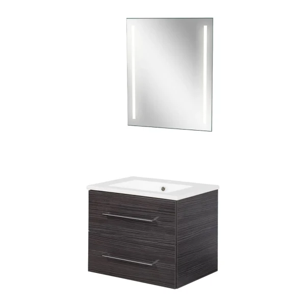 FACKELMANN B.PERFEKT Waschtisch Set mit Spiegel 62 cm breit