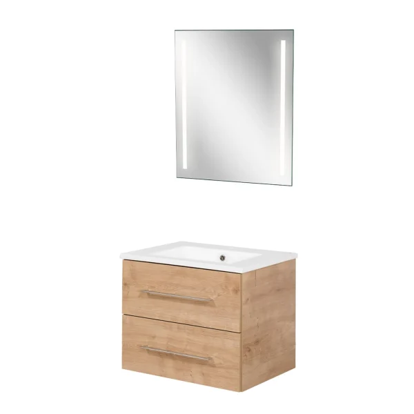 FACKELMANN B.PERFEKT Waschtisch Set mit Spiegel 62 cm breit