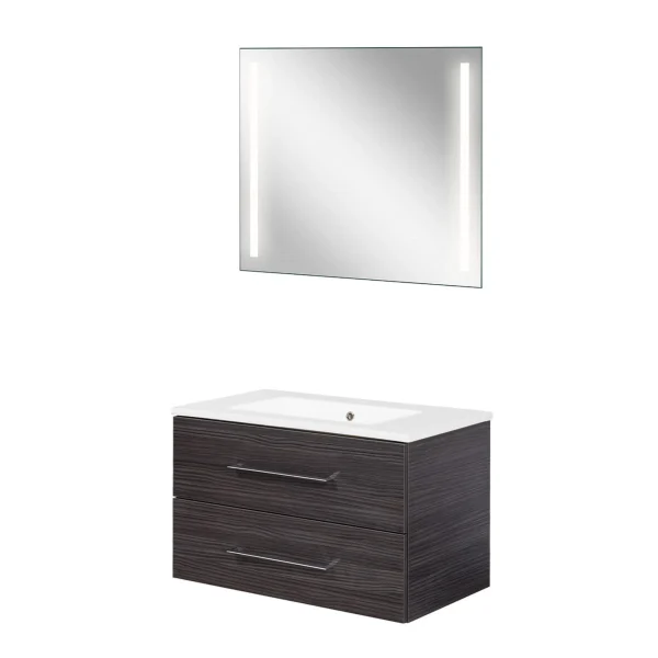 FACKELMANN B.PERFEKT Waschtisch Set mit Spiegel 82 cm breit