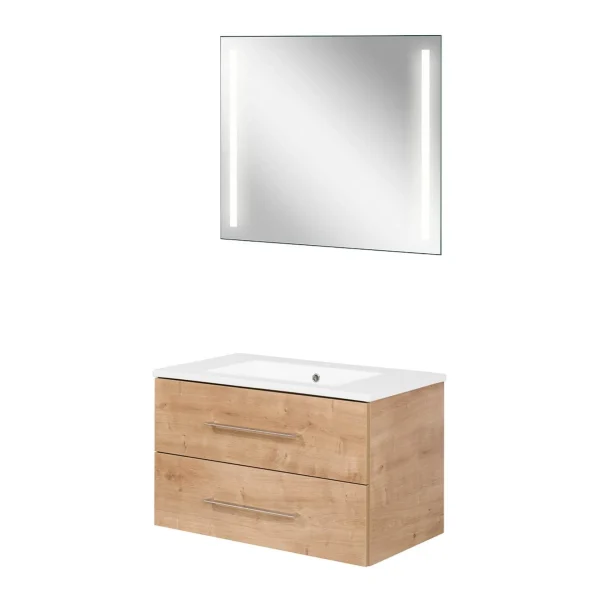 FACKELMANN B.PERFEKT Waschtisch Set mit Spiegel 82 cm breit
