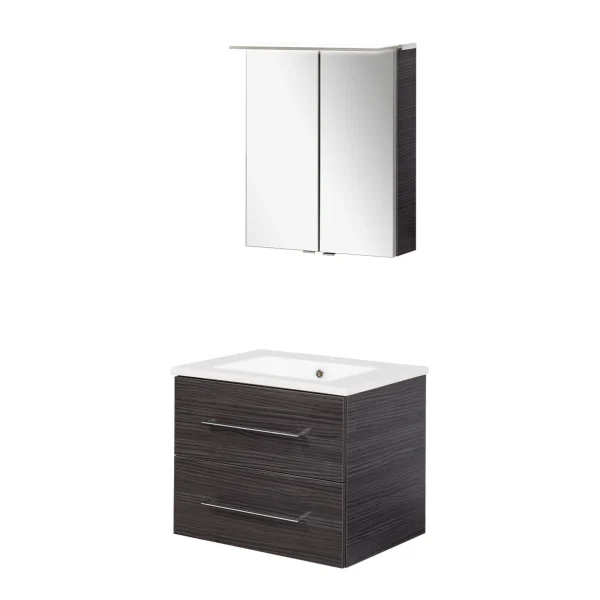 FACKELMANN B.PERFEKT Waschtisch Set mit Spiegelschrank 62 cm breit