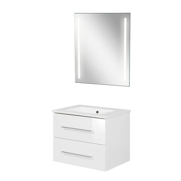 FACKELMANN B.PERFEKT Waschtischset mit Spiegel 62 cm breit