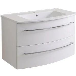 FACKELMANN B.ROUND Waschbecken mit Unterschrank 90