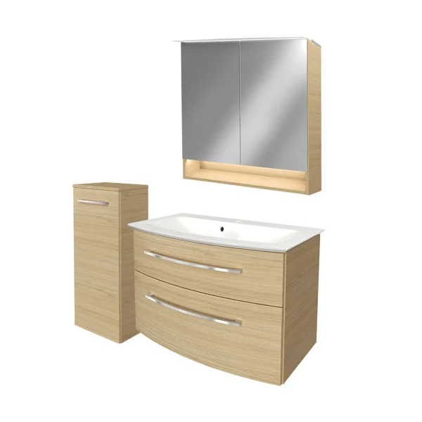 FACKELMANN B.STYLE Badmöbel Set 4-teilig 83 cm breit