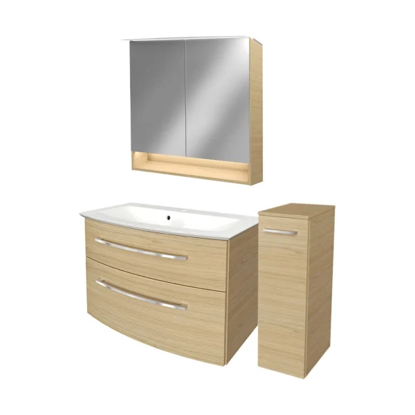 FACKELMANN B.STYLE Badmöbel Set 4-teilig 83 cm breit
