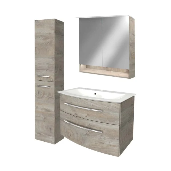 FACKELMANN B.STYLE Badmöbel Set 4-teilig 83 cm breit