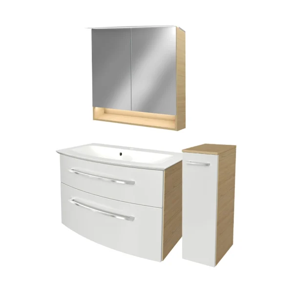 FACKELMANN B.STYLE Badmöbel Set 4-teilig 83 cm breit