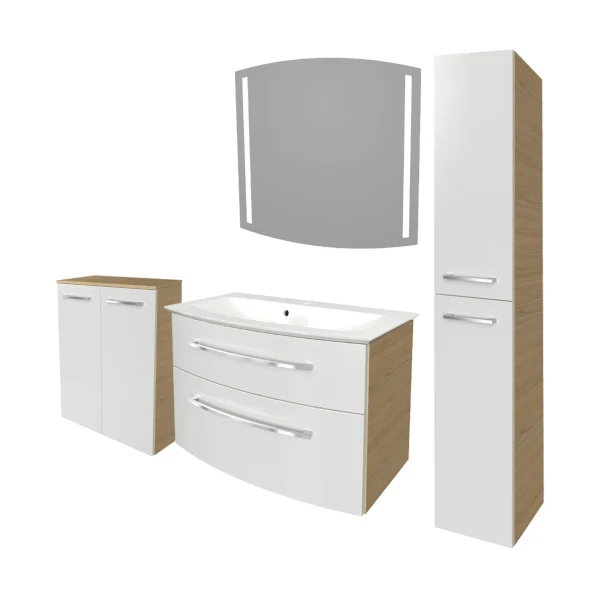 FACKELMANN B.STYLE Badmöbel Set 5-teilig 83 cm breit