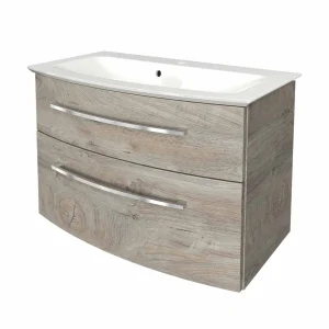 FACKELMANN B.STYLE Waschbecken mit Unterschrank 83 cm breit