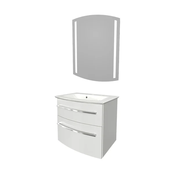 FACKELMANN B.STYLE Waschtisch Set mit Spiegel 60 cm breit