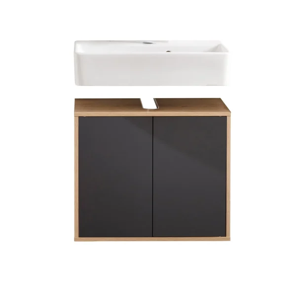 FACKELMANN FINN Waschbecken mit Unterschrank 60 cm breit