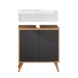 FACKELMANN FINN Waschbecken mit Unterschrank 60 cm breit