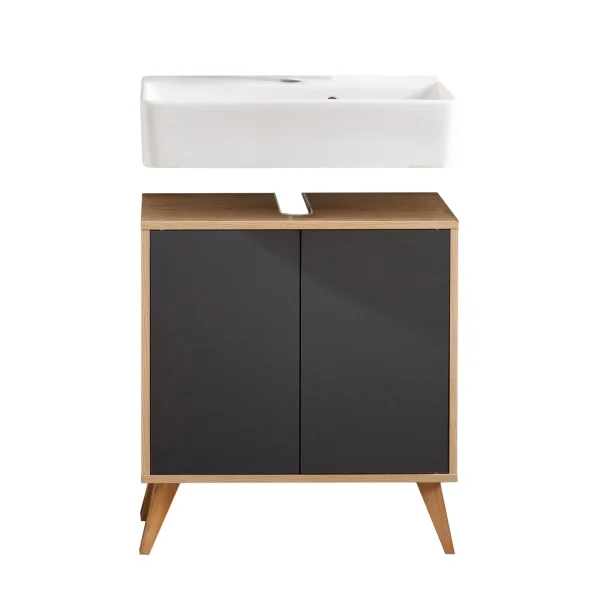 FACKELMANN FINN Waschbecken mit Unterschrank 60 cm breit