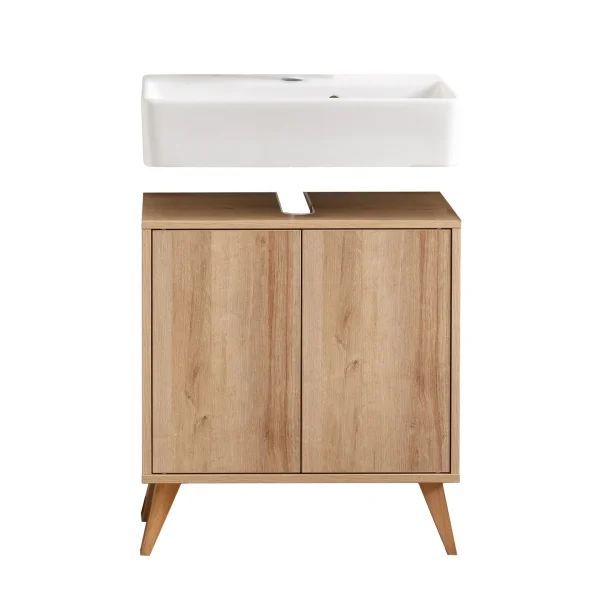 FACKELMANN FINN Waschbecken mit Unterschrank 60 cm breit