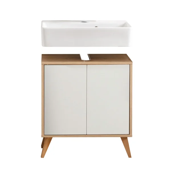 FACKELMANN FINN Waschbecken mit Unterschrank 60 cm breit