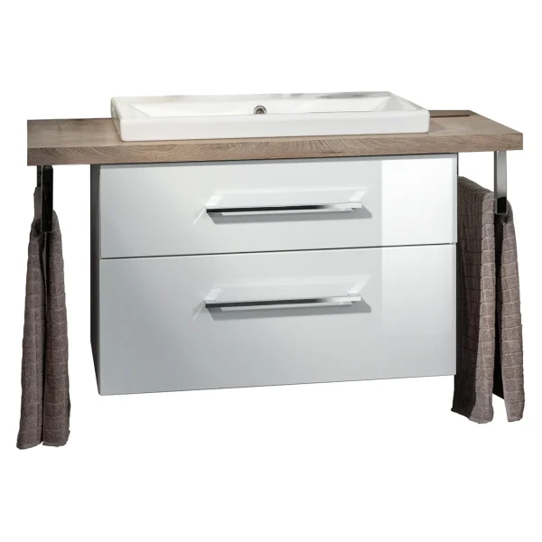 FACKELMANN HYPE 3.0 Waschtisch Set mit Waschtischplatte 110 cm breit
