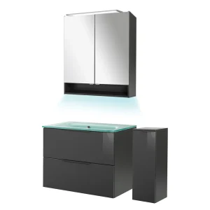 FACKELMANN LUNA Badmöbel Set 5-teilig 80 cm breit
