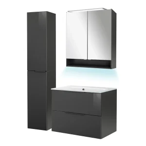 FACKELMANN LUNA Badmöbel Set 5-teilig 80 cm breit