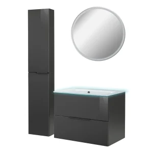FACKELMANN LUNA Badmöbel Set 5-teilig 80 cm breit
