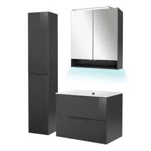 FACKELMANN LUNA Badmöbel Set 5-teilig 80 cm breit