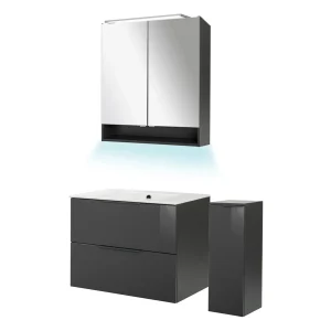 FACKELMANN LUNA Badmöbel Set 5-teilig 80 cm breit