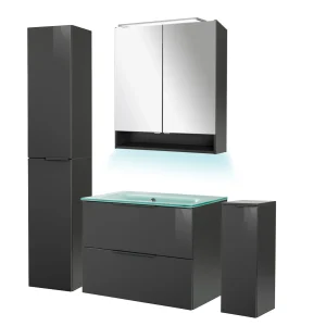 FACKELMANN LUNA Badmöbel Set 6-teilig 80 cm breit