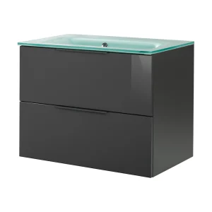 FACKELMANN LUNA Waschbecken mit Unterschrank 80 cm breit