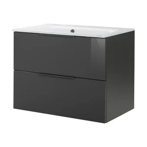 FACKELMANN LUNA Waschbecken mit Unterschrank 80 cm breit