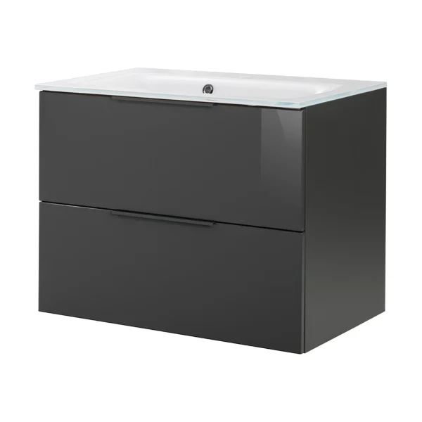 FACKELMANN LUNA Waschbecken mit Unterschrank 80 cm breit