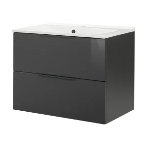 FACKELMANN LUNA Waschbecken mit Unterschrank 80 cm breit