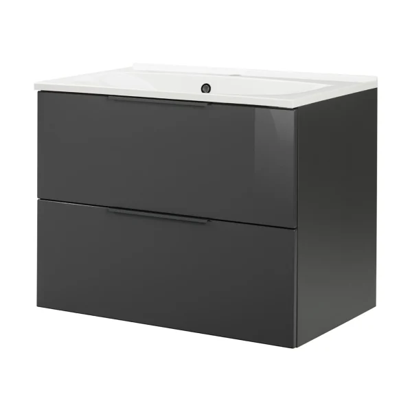 FACKELMANN LUNA Waschbecken mit Unterschrank 80 cm breit