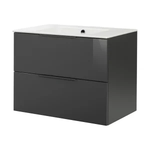 FACKELMANN LUNA Waschbecken mit Unterschrank 80 cm breit