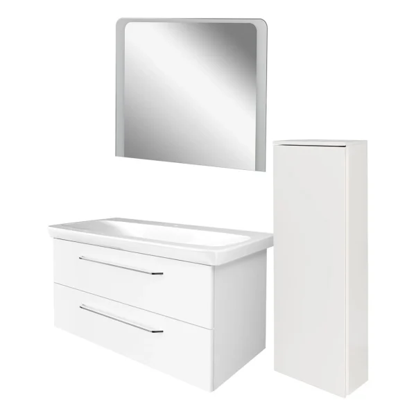 FACKELMANN MILANO Badmöbel Set 4-teilig 107 cm breit