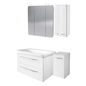 FACKELMANN MILANO Badmöbel Set 5-teilig 88 cm breit