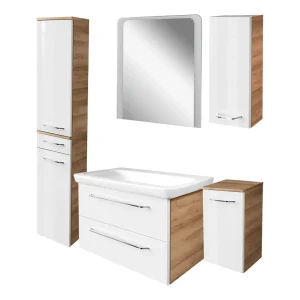 FACKELMANN MILANO Badmöbel Set 6-teilig 88 cm breit