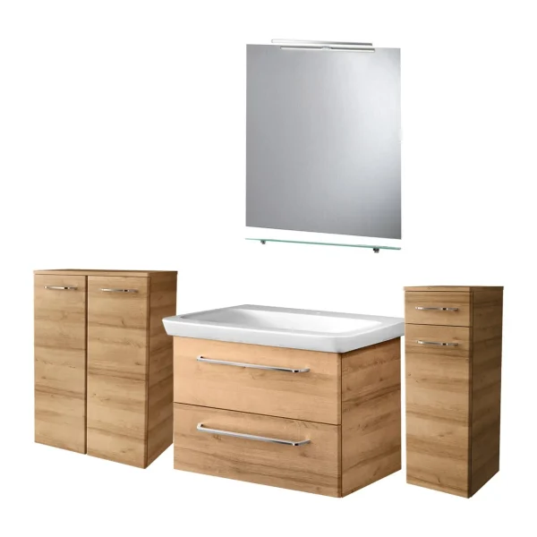 FACKELMANN MILANO Badmöbel Set 7-teilig 88 cm breit