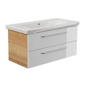 FACKELMANN MILANO Waschbecken mit Unterschrank 107 cm breit
