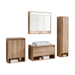 FACKELMANN NATURA Badmöbel Set 5-teilig 94 cm breit
