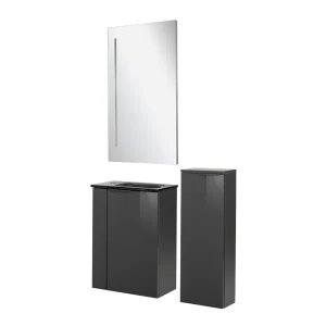 FACKELMANN SBC LUNA Gäste WC Set 4-teilig 45 cm breit