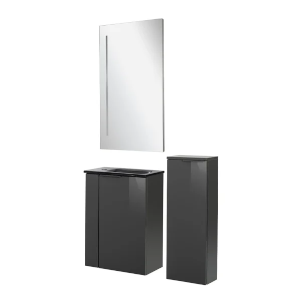 FACKELMANN SBC LUNA Gäste WC Set 4-teilig 45 cm breit