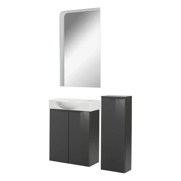 FACKELMANN SBC LUNA Gäste WC Set 4-teilig 55 cm breit