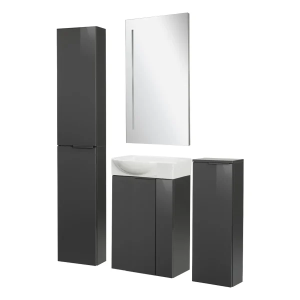 FACKELMANN SBC LUNA Gäste WC Set 5-teilig 45 cm breit